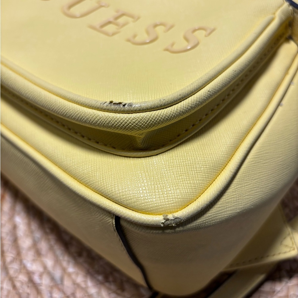 Guess Yellow Mini Backpack - Picture 4 of 12